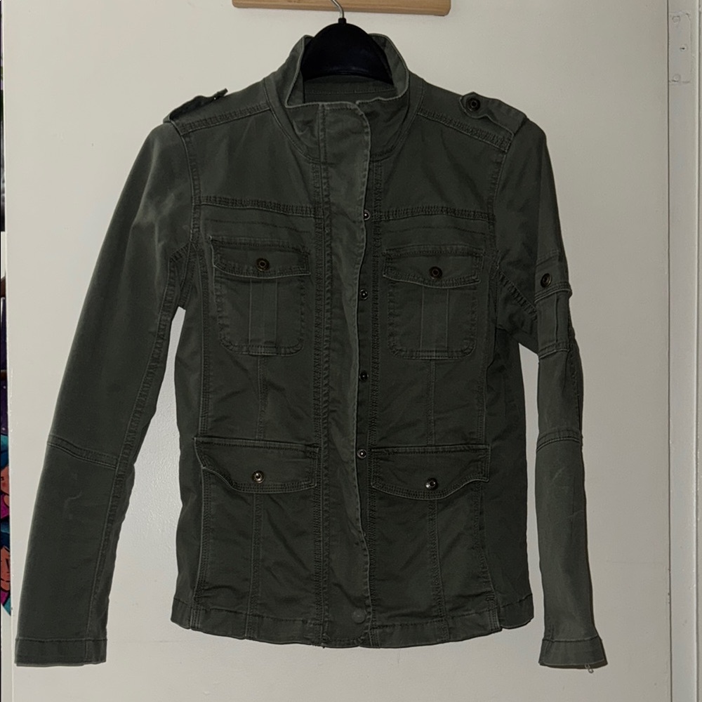 Olive Green Women's Military style Jacket